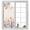 Coral Pink, variant on Spring Floral Window Privacy Film, Elegant Flowers Farmhouse Botanical Static Cling UV Sun Blocking Heat Control Window Tint Day and Night, Non-Adhesive One Way Windows Privacy Cover 23.6''x59''