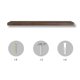 thumbnail image 5 of Estantes flotantes modernos de 3 pulgadas de grosor, aptos para paredes, estantes anchos, aptos para cocinas, salas de estar, dormitorios y baños, madera de paulownia natural (juego de 2), 5 of 8