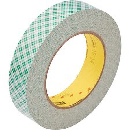 Scotch Double-Coated Paper Tape - 36 yd Length x 1" Width - 6 mil Thickness - 3" Core - 5 mil - Rubber Backing - 1 / Roll - White | Bundle of 5