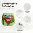 thumbnail image 4 of Rateoe Flying Frog On Branch Printed 2 in 1 Women's Workout Shorts for Athletic Gym Running Shorts with Phone Pockets-Small, 4 of 7
