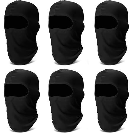 6 Pack Balaclava Ski Mask: Cooling Gaiter Full Mask Cover