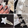 thumbnail image 3 of 10 piezas de accesorios para el cabello para niñas y adultos con clip pequeño y flequillo de estrella plateada, 3 of 6