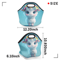 thumbnail image 3 of Herdesigns Cute Sheep Insulated Lunch Bag Neoprene Lunch Box for Women Men Soft Cooler Bag Animal Washable Lunch Tote for Work Outdoor Picnic, 3 of 7