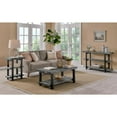 thumbnail image 4 of Alaterre Furniture Pomona Industrial 2-Shelf End Table with Solid Pine Wood and Metal Legs, Living Room Furniture, Slate Gray, 4 of 8