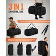 thumbnail image 6 of Gonex 90L Travel Duffel Bag for Men, 3 in 1 Extra Large Gym Bag Backpack with Shoes Compartment for Weekender Sports Workout, 6 of 7
