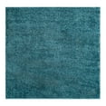 thumbnail image 3 of Unique Loom Soft Solid Shag Collection Area Rug - Aras (5' 1" Square Turquoise), 3 of 6