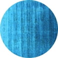 thumbnail image 1 of Ahgly Company Indoor Round Persian Light Blue Bohemian Area Rugs, 6' Round, 1 of 4