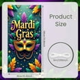 thumbnail image 2 of Gold Mask Mardi Gras Banner Purple Green Feathers Carnival Display Decor Ornate Pattern Masquerade Backdrop for Mardi Gras Party Carnival Celebration Masquerade Ball, 2 of 9