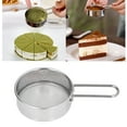thumbnail image 1 of Mini Round Flour Sieve Stainless Steel Fine Mesh Strainer for Home Bakeries Cake Shops, 1 of 8