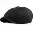 thumbnail image 2 of SikaFu Berets Spring Summer Men Women Cap Breathable Thin Cotton Ivy Octagonal Newsboy Cap Sun Hat Striped Men Women Beret Cap, 2 of 6