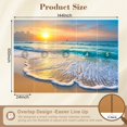 thumbnail image 3 of Wallpaper Beach Sea Nature Landscape Waves Sunset Sky Ocean Photorealistic Peel and Stick Wall Murals 100"H x 144"W Removable PVC Wall Paper Self-Adhesive Wall Decor for Bedroom Living Room, 3 of 7