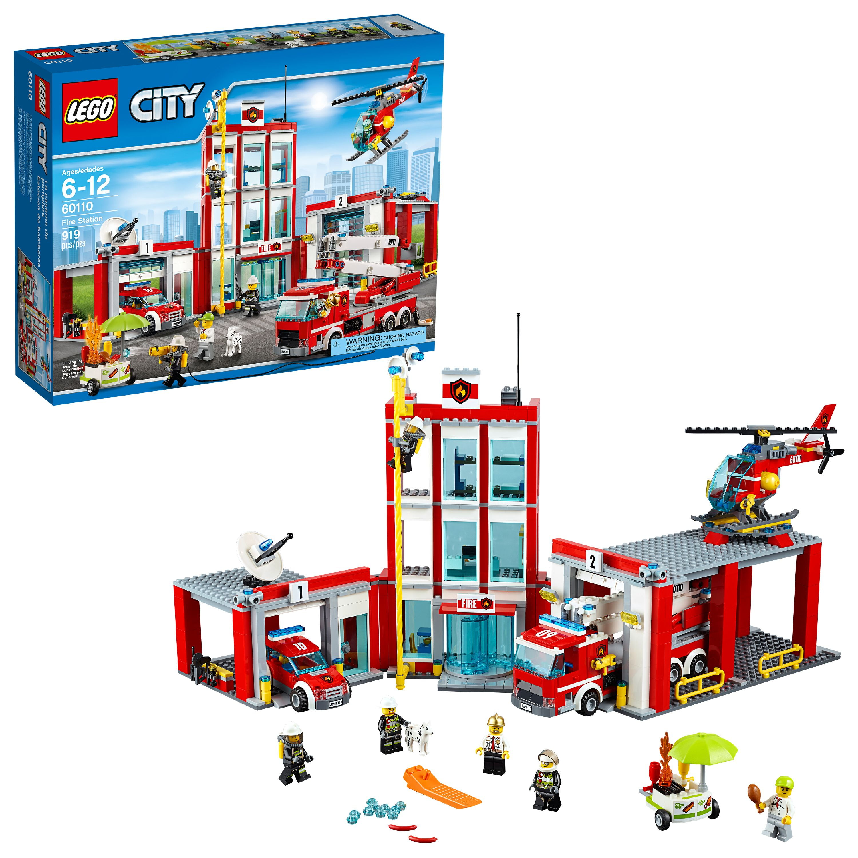 LEGO City Fire Station 60110 Building Set (919 Pieces ...