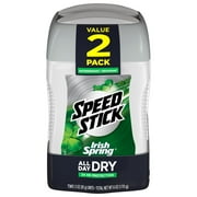 Speed Stick Irish Spring Antiperspirant Deodorant, Original - 2.7 ounce Twin pack