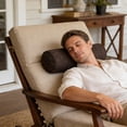 thumbnail image 6 of Linen Lumbar Support Pillow, Rectangular Decorative Throw Cushion, 15x6 inch Sofa Bed Couch Accent, 6 of 6