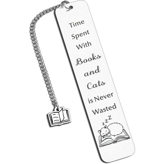 Bookmarks for Cat Lovers, Cat Bookmark Bookish Gifts Book Marks for Reading Women Book Lovers Cat Gifts for Cat Lovers Valentines Day Gifts for Women Friendship Book Club Christmas Gifts for Daughter