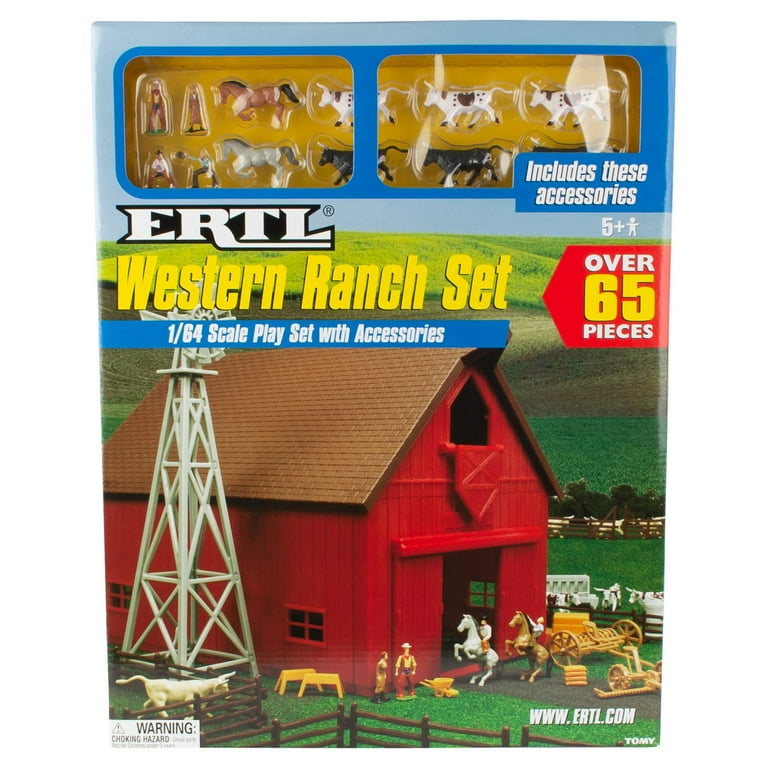 ERTL 1 64 Scale Western Ranch Farm Toy Playset