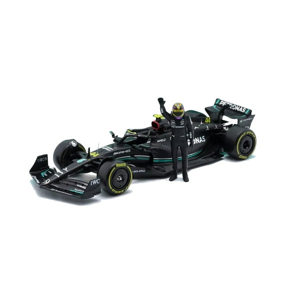 2023 Mercedes-Benz AMG Petronas w/Driver, #44 Lewis Hamilton - Bburago 18-28037/44 - 1/24 Scale Diecast Model Car