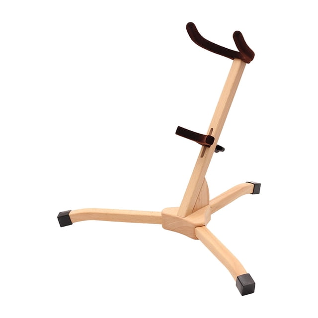 Soporte de madera para saxofón, base triangular, duradero, estable para accesorios de instrumentos de viento, piezas de repuesto para reparación, acce perfke Soporte para saxofón