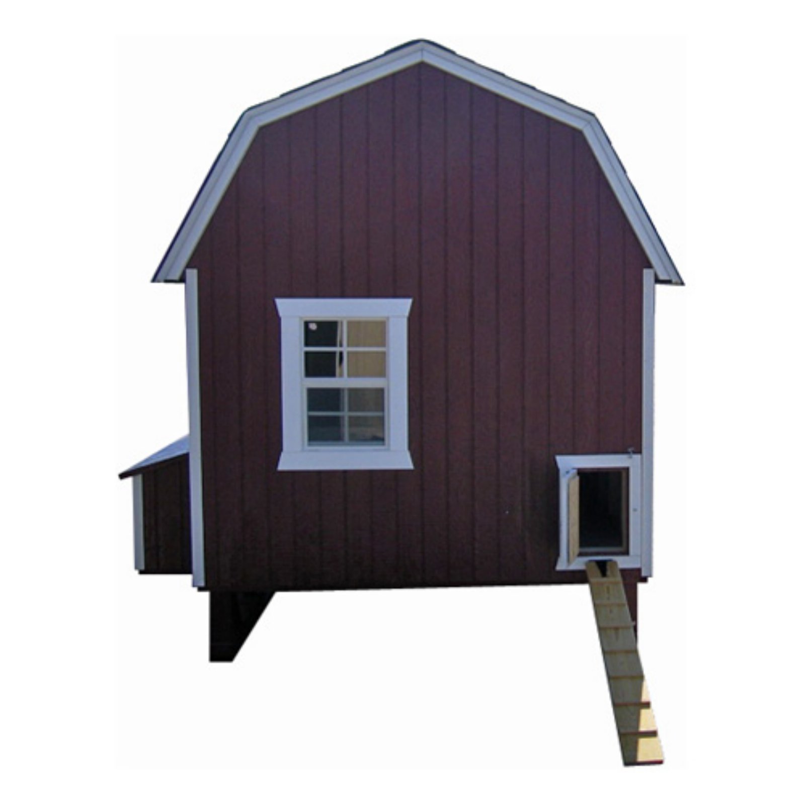 Little Cottage Unpainted Gambrel Barn Chicken Coop - Large 6 x 8 ft. - image 3 of 3