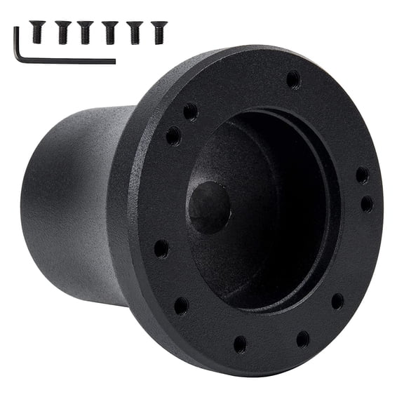 LOSCHEN Golf Cart Steering Wheel Adapter for Club Car Precedent, 5/6 Hole Replacement Adapter (Black)