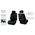 thumbnail image 4 of FH Group Universal Fit Black Cloth Car Seat Cover For Truck SUV Van - 2 Front Seats, 4 of 4