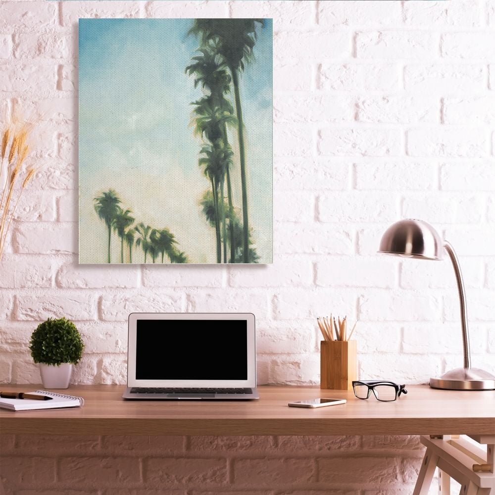 Stupell Industries Soft Tropical Palm Trees in a Row Designed by Third and Wall