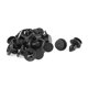 thumbnail image 1 of 15 Piezas Empuje Tipo Retén Parachoques Clip Negro, 1 of 1