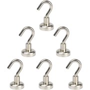 Strong Magnetic Hooks Refrigerator Hooks for Robe Towels Keys Caps Scarves Home Kitchen Office Room Decoration 6 Pieces