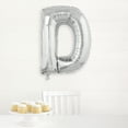 thumbnail image 3 of Foil Big Letter Balloon, D, 34 in, Silver, 1ct, 3 of 4