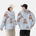 thumbnail image 4 of Balery Playful Walrus Wonders Sudadera ligera de manga larga con capucha y protección solar UPF 50+ para hombre y mujer, ideal para pesca y running-Large, 4 of 7