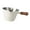 White, variant on Pouring Cup Measure Coffee Cup Espresso Cup with Ergonomic Wood Handle for a Home Coffee Station Accessory