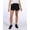 Black, variant on Boxercraft BW6103 Women's Stretch Woven Lined Short-Black-XXS
