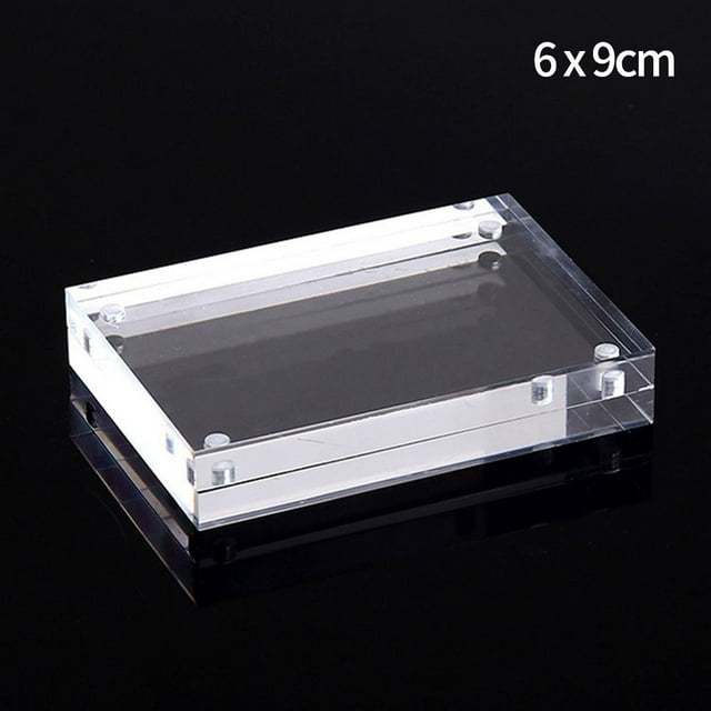 Transparent Acrylic Photo Frame Magnetic Poster Display Stand Thick 10+10mm