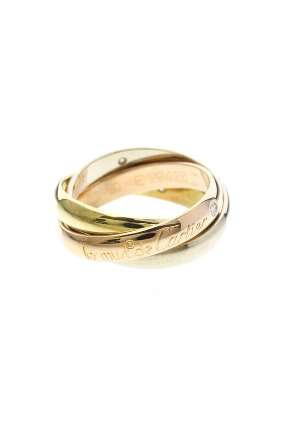 Pre-Owned Cartier Trinity Ring With 3 Diamonds Yellow Gold (18K),Pink Gold (18K),White Gold...