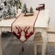 thumbnail image 2 of Camino de mesa navideño decorativo de lino con diseño de alce para 4-6 personas, 2 of 7