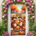 thumbnail image 6 of Autumn Theme Thanksgiving Banner Cartoon Turkeys Pumpkin Design Festive Decoration for Family Gathering Holiday Party, 6 of 9