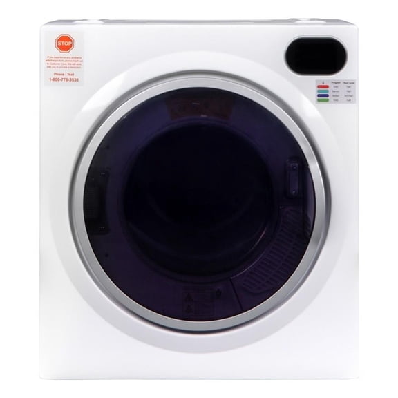 Pemberly Row Ultra Compact Short Vented Sensor Dryer 2.6cf/10lb LED Ops