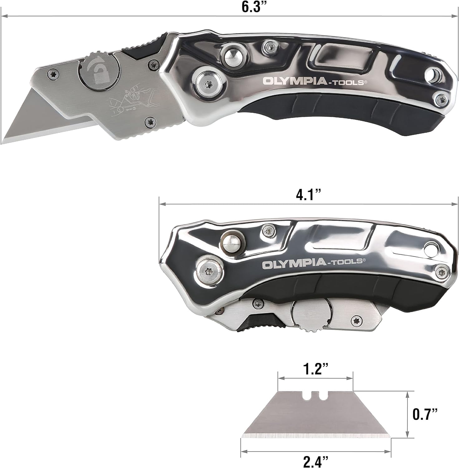 33-125 Turbofold Stainless Steel Utility Knife