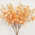 thumbnail image 3 of Ramo de eucalipto artificial con ramas de 20 pulgadas y hojas de eucalipto. naranja, 3 of 4