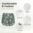 thumbnail image 6 of Lsque Hedgehogs and Flowers Printed Women's Running Shorts with Liner Pockets,Elastic Quick Dry Workout Athletic Gym Yoga Shorts,Womens High Waist Shorts-Medium, 6 of 9