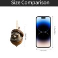 thumbnail image 6 of 2D Acrylic Nut Animal Series Decorative Pendant Ornament With Cute Animal Silhouette In Nut-Shaped Enclosure 10Cm Size For Car Rearview Mirror Hanging Decoration And Interior, 6 of 8
