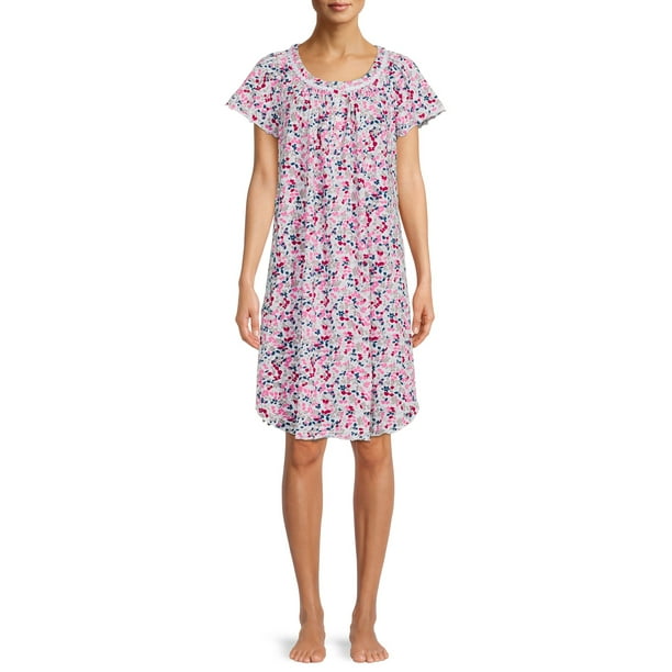 Secret Women's and Women's Plus Size Traditional Flutter Sleeve Knit Nightgown - Walmart.com