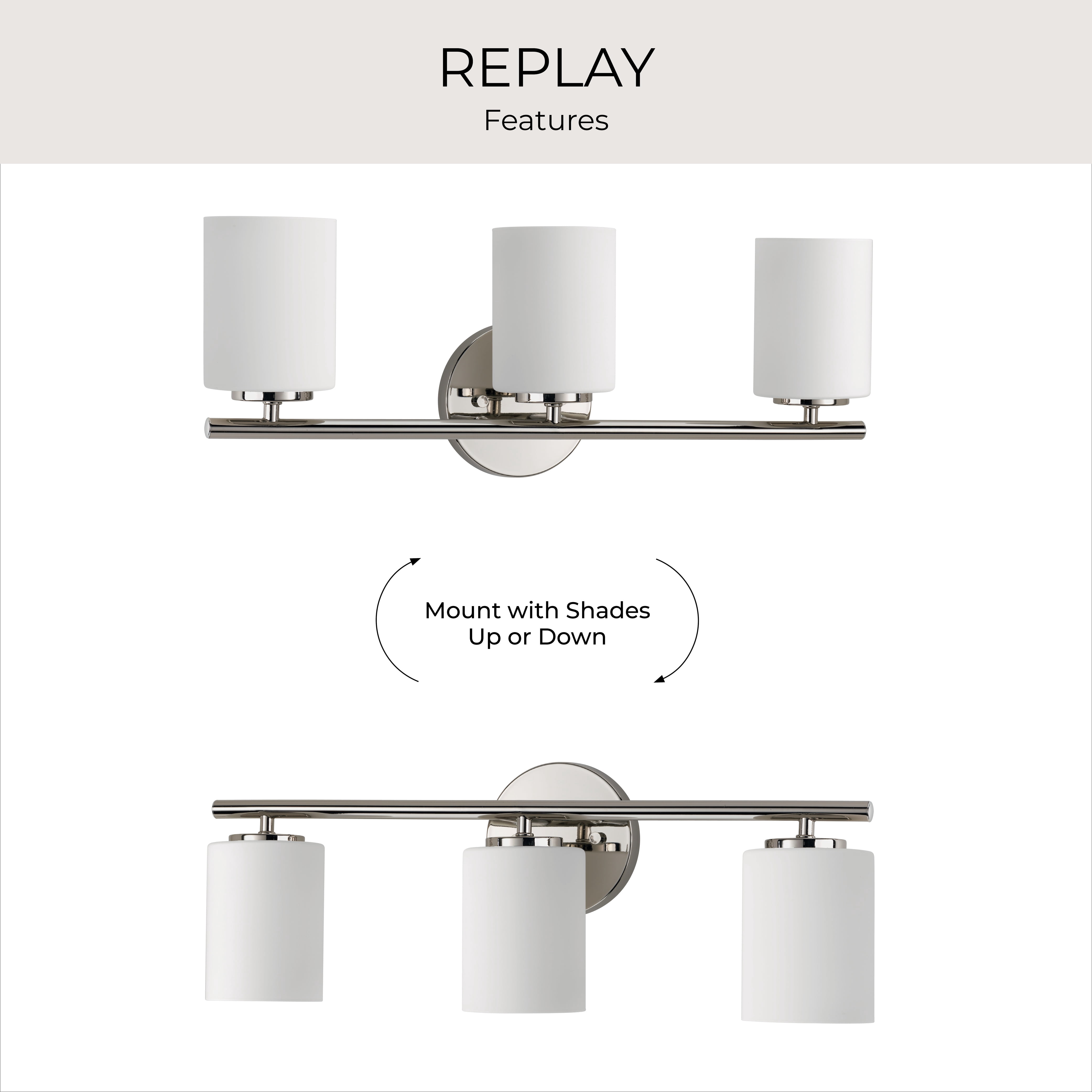 Replay Collection Three-Light Bath & Vanity