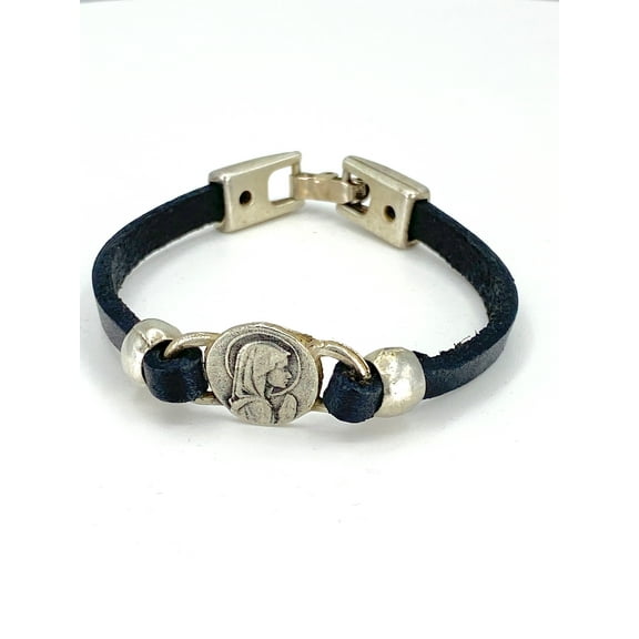 Vintage Virgen Mary bracelet handmade jewelry by Graciela's Collection