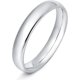 thumbnail image 3 of Anillos de acero inoxidable de 2mm, 4mm y 6mm para mujeres y hombres, cúpula lisa de alto pulido, alianza de boda plateada/dorada/oro rosa, ajuste cómodo, 3 of 5