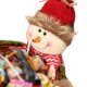 thumbnail image 3 of Naiovety Cesta de dulces de Navidad Papá Noel Muñeco de nieve Ciervo Niños Fruta pequeña Soporte de decoración de Kits de decoración para fiestas muñeco de nieve, 3 of 5