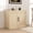 Natural 2 Wood Door, variant on 35.4" Natural Sideboard Buffet Cabinet – Mid-Century Modern Accent Storage, 2 Doors, Wood Coffee Bar Media Console for Living Room, Kitchen, Hallway