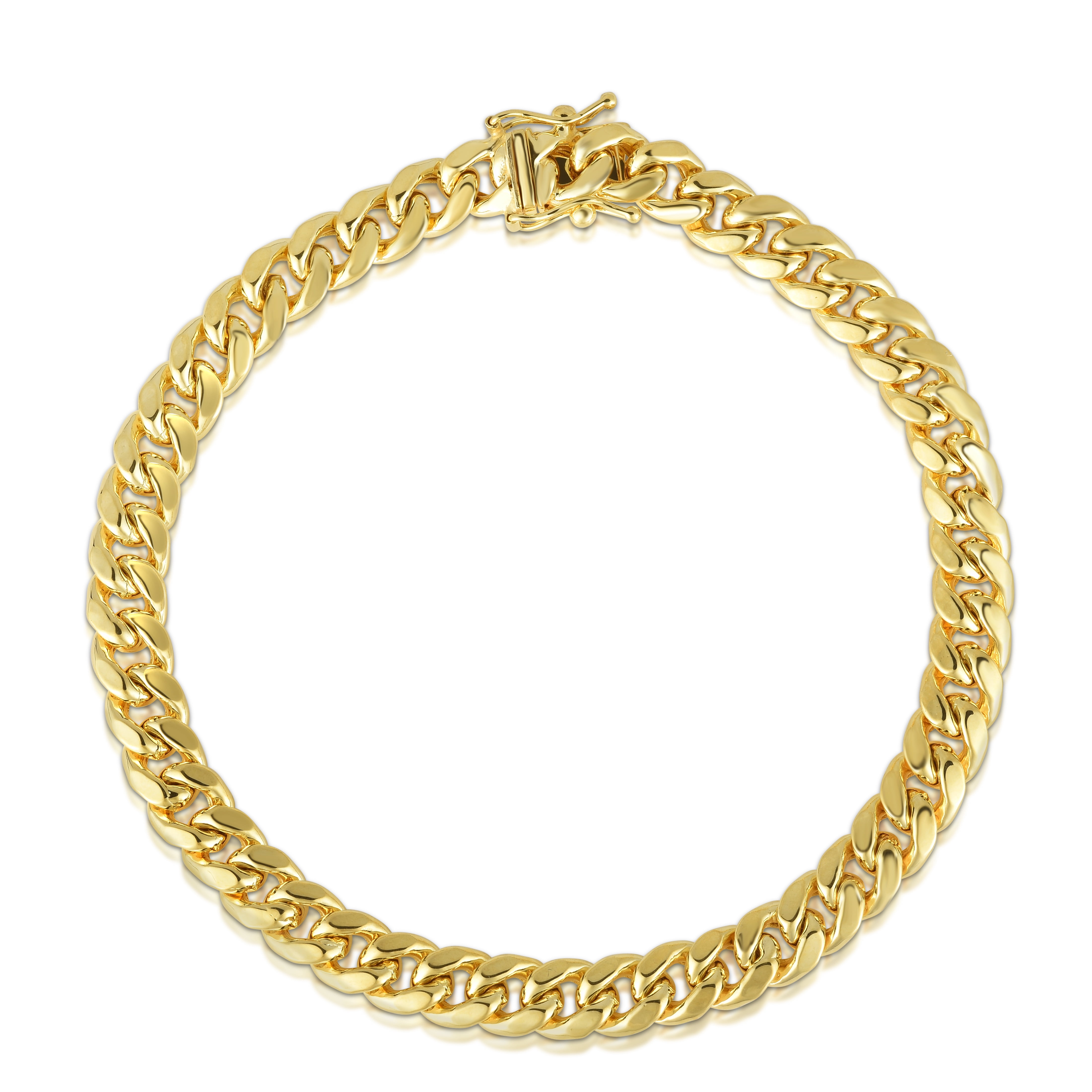 14K Yellow Gold 8.5in 6.6mm Miami Cuban 