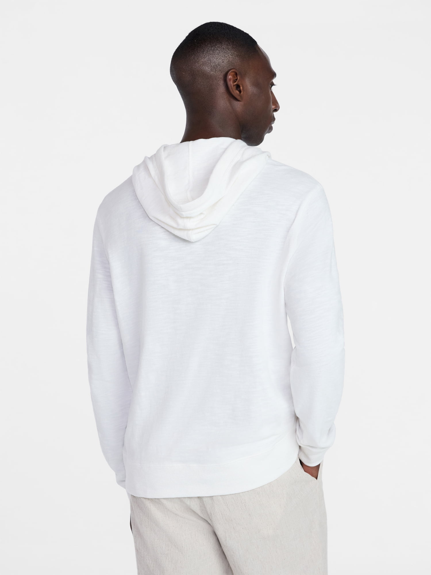 George Men's and Big Men's Slub Hoodie with Long Sleeves, Size S-3XL