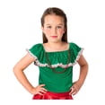 thumbnail image 1 of Disfraz Infantil Source Blusa Verde Mexicana Talla 6 años Fiestas Patrias 2026, 1 of 4
